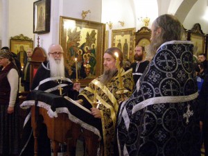 Утреннее субботнее Богослужение в храме монастыря 7.04.2018, 