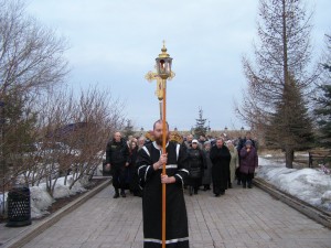 Утреннее субботнее Богослужение в храме монастыря 7.04.2018, 