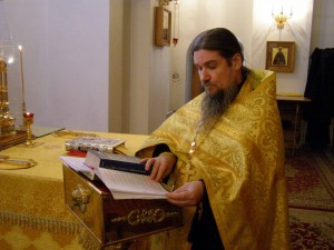 Утреннее Богослужение в храме монастыря 05.01.2018, 