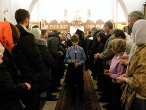 Вечернее субботнее и утреннее воскресное Богослужение в храме монастыря 07.01.2018, 