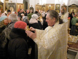 Вечернее субботнее и утреннее воскресное Богослужение в храме монастыря 07.01.2018, 