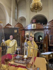 В Неделю 5-ю по Пятидесятнице, Игумен Нестор (Болков) возглавил Литургию в Богоявленском  мужском монастыре города Челябинска., 