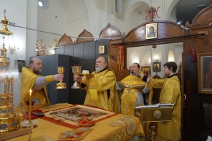 Игумен Нестор (Болков ) совершил Божественную Литургию в Богоявленском епархиальном мужском монастыре городаЧелябинска., 