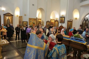 Игумен Нестор (Болков ) совершил Божественную Литургию в Богоявленском епархиальном мужском монастыре города Челябинска., 