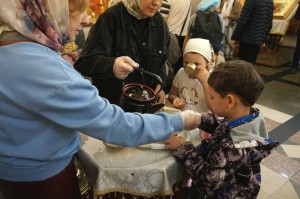 В Богоявленском епархиальном мужском монастыре города Челябинска совершили Божественную Литургию., 