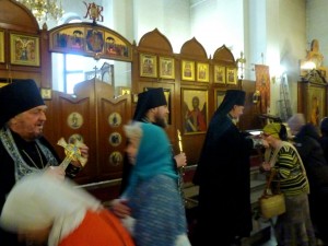 2 марта, в канун Великого поста, игумен Нестор (Болков ) с клириками святой обители совершил вечернее богослужение с Чином прощения в Богоявленском епархиальном мужском монастыре города Челябинска., 