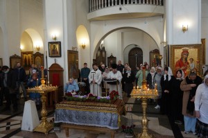 Игумен Нестор (Болков ) в Великую Субботу совершил Литургию в Богоявленском епархиальном мужском монастыре., 