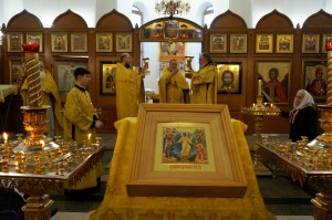 28 декабря 2025 года Игумен Нестор (Болков ) возглавил Воскресную Божественную Литургию в Богоявленском епархиальном мужском монастыре., 