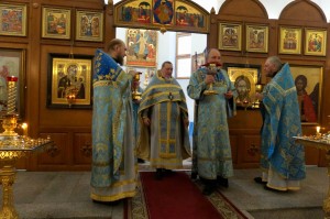 В праздник Покрова Пресвятой Богородицы Игумен Нестор (Болков) совершил Божественную Литургию., 