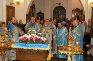 В праздник Покрова Пресвятой Богородицы Игумен Нестор (Болков) совершил Божественную Литургию., 