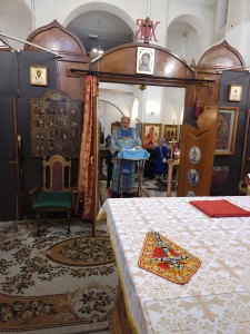 В Богоявленском епархиальном мужском монастыре города Челябинска совершили Божественную Литургию., 