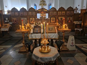 В Богоявленском епархиальном мужском монастыре Игумен Нестор (Болков ) возглавил Всенощное бдение с литией., 