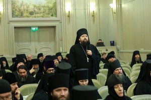 23 декабря 2025 года Настоятель Богоявленского мужского монастыря города Челябинска игумен Нестор (Болков)принял участие в Собрании с ответственными за епархиальные монастыри в Сретенском ставропигиальном  монастыре,  организованное Синодальным отделом., 