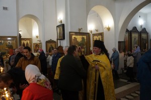 В канун Недели 14-й по Пятидесятнице и церковного новолетия Игумен Нестор (Болков) совершил всенощное бдение в Богоявленской обители., 