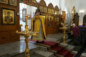 В Неделю о мытаре и фарисее в Богоявленском мужском монастыре совершили Божественную Литургию в Богоявленском мужском монастыре ., 