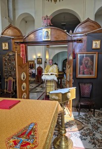 В праздник Рождества Иоанна Крестителя Игумен Нестор возглавил Литургию в Богоявленском мужском монастыре Челябинска., 