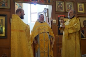 15 июня 2025 года, в 1-ю Неделю по Пятидесятнице и празднования Собора всех святых, Игумен Нестор (Болков) совершил Божественную Литургию в Богоявленском епархиальном мужском монастыре города Челябинска., 