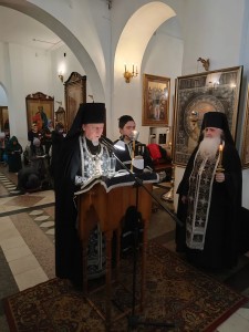 В Богоявленском мужском монастыре города Челябинска совершили Великое повечерие с чтением 1-й части Великого покаянного канона Андрея Критского., 