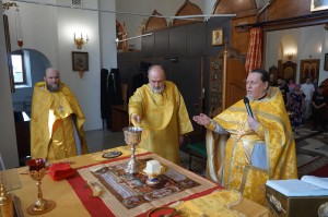 15 июня 2025 года, в 1-ю Неделю по Пятидесятнице и празднования Собора всех святых, Игумен Нестор (Болков) совершил Божественную Литургию в Богоявленском епархиальном мужском монастыре города Челябинска., 