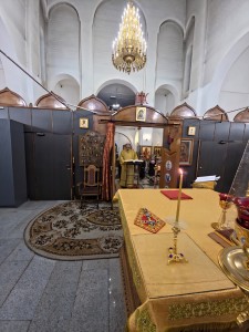 Игумен Нестор (Болков ) совершил Божественную Литургию в Богоявленском епархиальном мужском монастыре городаЧелябинска., 