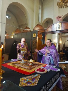 Игумен Нестор (Болков ) совершил Божественную Литургию в Богоявленском епархиальном мужском монастыре г. Челябинска., 