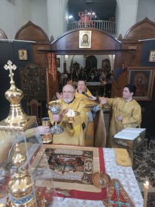 В Богоявленском мужском монастыре города Челябинска совершили Божественную Литургию., 