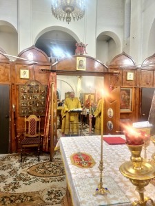 15 декабря 2024 года Игумен Нестор (Болков ) возглавил Праздничную Божественную Литургию в Богоявленском епархиальном мужском монастыре., 