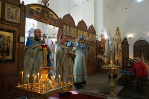 В праздник Рождества Пресвятой Богородицы Игумен Нестор (Болков) совершил Божественную Литургию святителя Иоанна Златоуста., 