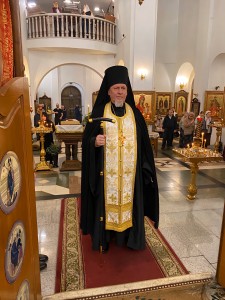 В Богоявленском епархиальном мужском монастыре Игумен Нестор (Болков ) возглавил Всенощное бдение с литией., 