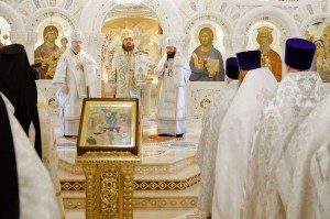 В день памяти святых отцов I Вселенского Собора Настоятель Богоявленского епархиального мужского монастыря Игумен Нестор ( Болков)принял участие в Божественной Литургии в Христорождественском соборе., 