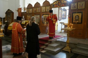 В Богоявленском епархиальном мужском монастыре города Челябинска совершили Божественную Литургию., 
