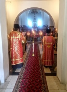 В канун Недели о слепом Игумен Нестор (Болков ) совершил всенощное бдение в Богоявленском мужском монастыре., 