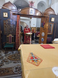 В Богоявленском епархиальном мужском монастыре города Челябинска совершили Божественную Литургию., 