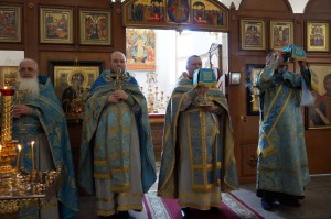 В Богоявленском мужском монастыре города Челябинска совершили Божественную Литургию., 