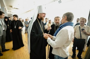 Настоятель Богоявленского мужского монастыря Челябинска Игумен Нестор (Болков ) с клириками святой обители приняли участие в открытии международной выставке «Наш Афон», посвященная духовному наследию Святой Горы., 
