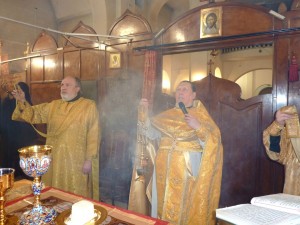 22 декабря 2024 года Игумен Нестор (Болков ) возглавил Воскресную Божественную Литургию в Богоявленском епархиальном мужском монастыре., 