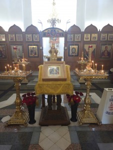 28 июня 2025 года, в канун Недели 3-ой по Пятидесятнице, перенесение мощей свт. Феофана, Затворника Вышенского, Игумен Нестор (Болков) совершил всенощное бдение с литией в Богоявленском епархиальном мужском монастыре города Челябинска., 