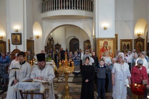 29 мая 2025 года,в двунадесятый праздник Вознесения Господня Игумен Нестор (Болков ) совершил Божественную Литургию святителя Иоанна Златоуста в Богоявленском епархиальном мужском монастыре города Челябинска., 