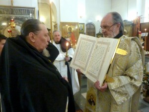 В канун Недели 7-й по Пасхе Игумен Нестор (Болков ) совершил всенощное бдение в Богоявленском мужском монастыре., 