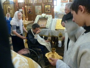 В канун Недели 7-й по Пасхе Игумен Нестор (Болков ) совершил всенощное бдение в Богоявленском мужском монастыре., 