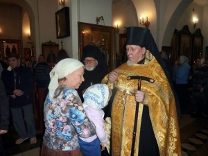 В Богоявленском епархиальном мужском монастыре Игумен Нестор (Болков ) возглавил Всенощное бдение с литией., 