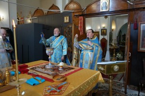 В Богоявленском мужском монастыре города Челябинска совершили Божественную Литургию., 