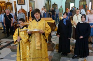 В Неделю 4-ю по Пятидесятнице, Игумен Нестор (Болков) возглавил Литургию в Богоявленском  мужском монастыре городаЧелябинска., 