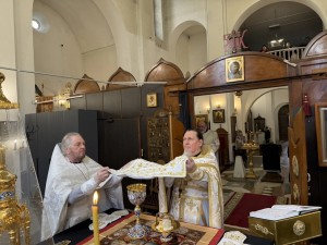 Игумен Нестор (Болков) возглавил Литургию в Богоявленском мужском монастыре Челябинска., 