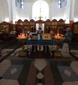 В канун 12-й Недели по Пятидесятнице Игумен Нестор (Болков ) совершил всенощное бдение с литией в Богоявленском епархиальном мужском монастыре., 