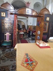 В Богоявленском епархиальном мужском монастыре города Челябинска совершили Божественную Литургию., 