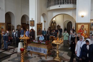 Игумен Нестор (Болков ) в Великую Субботу совершил Литургию в Богоявленском епархиальном мужском монастыре., 