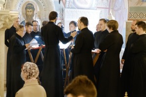 Настоятель Богоявленского епархиального мужского монастыря Игумен Нестор (Болков) принял участие в Божественной Литургии в кафедральном Соборе Рождества Христова., 