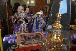 9  марта 2025 года Игумен Нестор (Болков ) возглавил Воскресную Божественную Литургию в Богоявленском епархиальном мужском монастыре., 