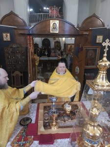 В Богоявленском мужском монастыре города Челябинска совершили Божественную Литургию., 